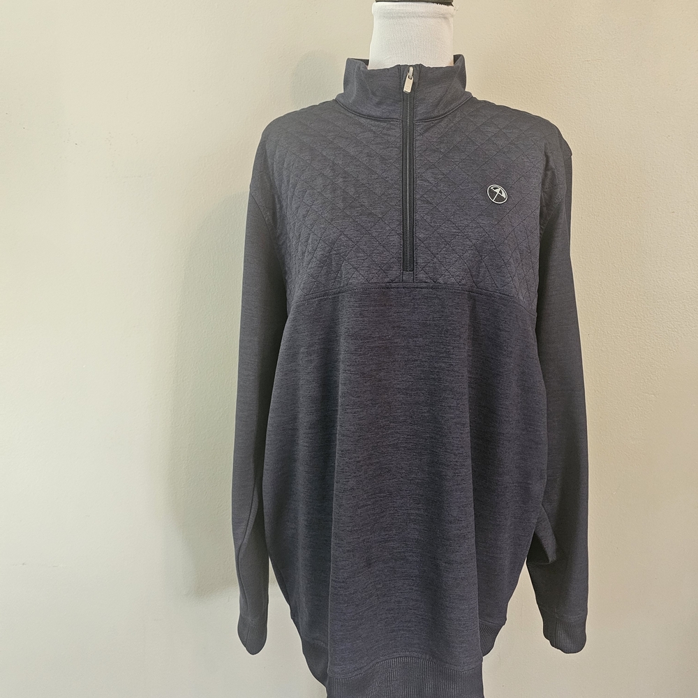 Puma Men's Zip-Up Sweater - Charcoal